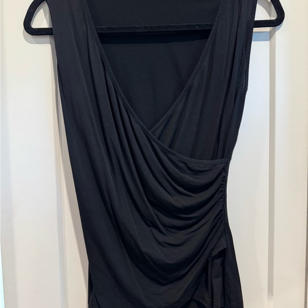 Elegant Black Draped Top
